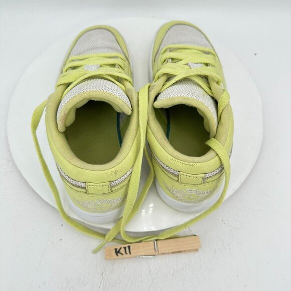 Nike Air Jordan 1 Low Women Size 8 DH9619-103 Limelight White Training Shoes - Picture 9 of 11